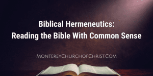 Biblical hermeneutics